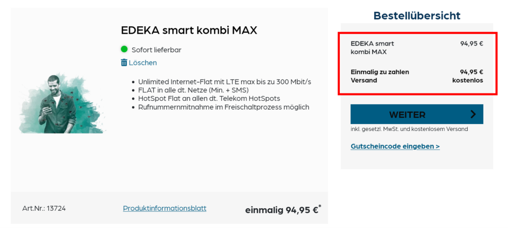 EDEKA Smart Allnet Flat unbegrenzt